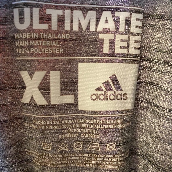 Adidas-Ultimate Tee, Grey, L/S-Ladies XLarge - Picture 4 of 5